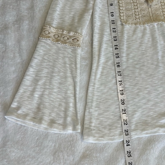 M. Fasis. White Embellished Tie Front Blouse. #053 - Picture 7 of 7